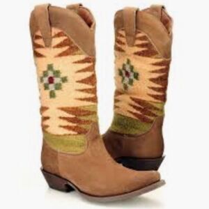 Size 8.5 Matisse Cowboy Blanket Southwest Abeline Leather Boots